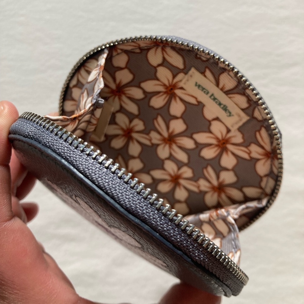 Vera Bradley Faux Leather Flower Coin Purse - Picture 5 of 10